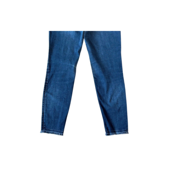 Chico’s Jeans Skinny Ankle High Rise Stretch Frayed Hem Denim Blue Women’s 10R - Picture 6 of 8